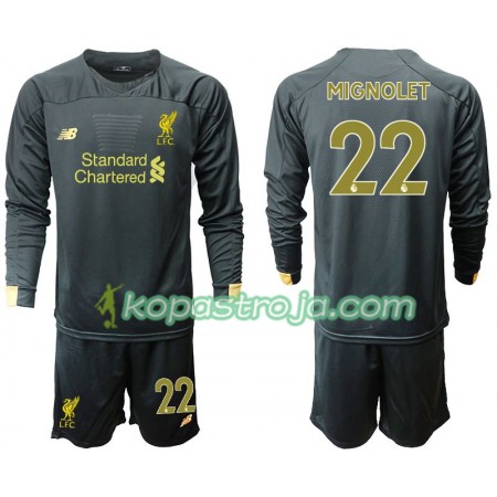 Billiga Fotbollströjor Liverpool MIGNOLET 22 Målvakt Barn Hemma tröja 2019/20 Långärmad